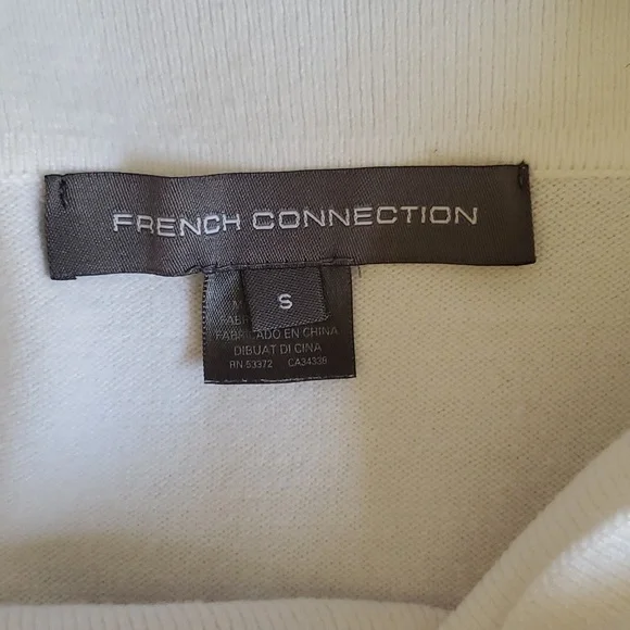 French Connection white cowl neck sweater size small - Picture 4 of 5